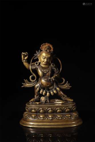 A Chinese Gilt Bronze Figure of Buddha