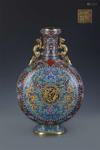 A Chinese Cloisonne Vase