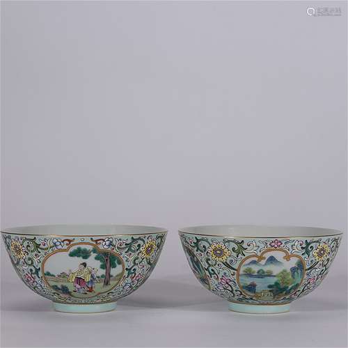 A Pair of Chinese Porcelain Bowls