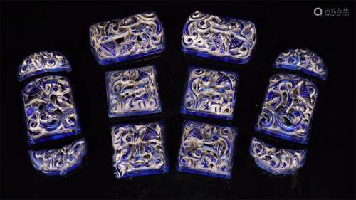 A Set of Chinese Carved Stone Crafts