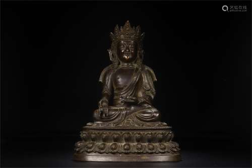 A Chinese Bronze Figure of Buddha