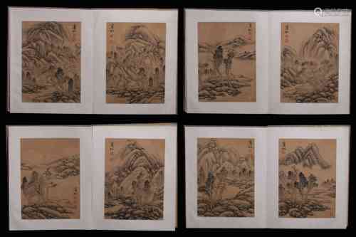 HUANG BINHONG: INK ON PAPER BOOKLET 'LANDSCAPE SCENERY'