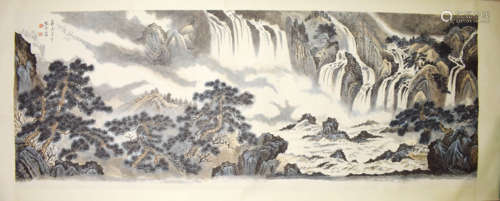 A CHINESE LANDSCAPE PAINTING, FAN HAOLIN MARK