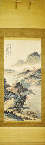 A CHINESE LANDSCAPE PAINTING, YUAN SONGNIAN MARK