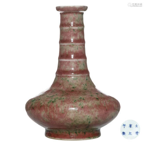 A CHINESE GLAZED PORCELAIN FLASK