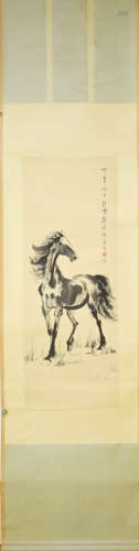 A CHINESE HORSE PAINTING, XU BEIHONG MARK