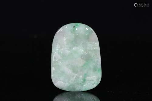 JADEITE CARVED 'LANDSCAPE SCENERY' PENDANT