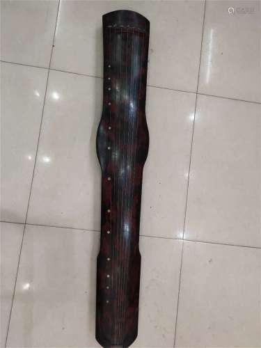 A Chinese Carved Hardwood Guqin
