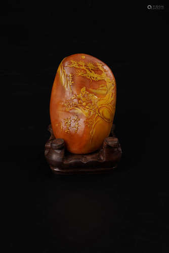 A Chinese Yellow Jade Ornament