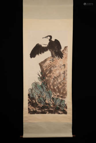 A Chinese Eagle Painting, Li Kuchan Mark