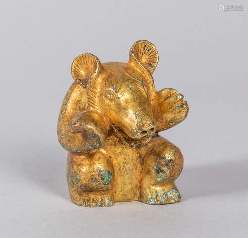 Chinese Gilt Bonze Figure