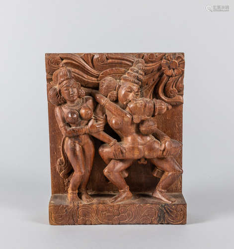 Collectible South Asian Art Wood Figure