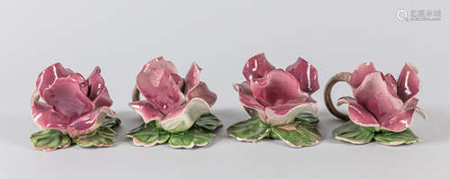 Set of Capodimonte Porcelain Candle Sticks