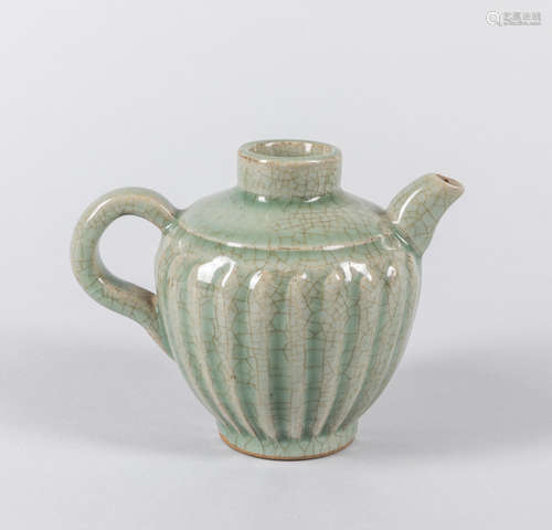 Korean Joseon Celadon Glazed Porcelain Pot