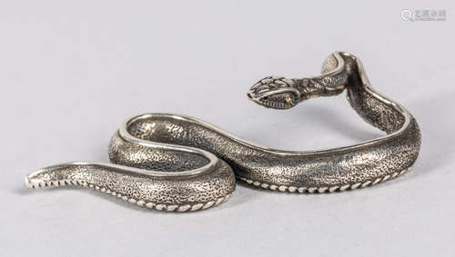 Art Decorative Sterling Silver Snake