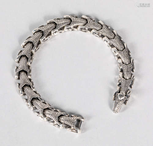 Art Decorative 925 Silver Bracelet