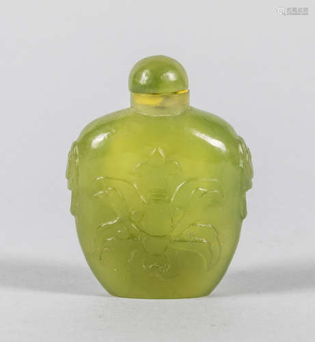 Chinese Export Jade Snuff Bottle