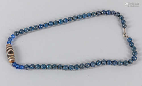 Chinese Export Dzi Beads Necklace