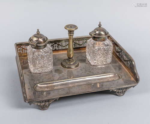 France Antique Crystal & Silver Stationery