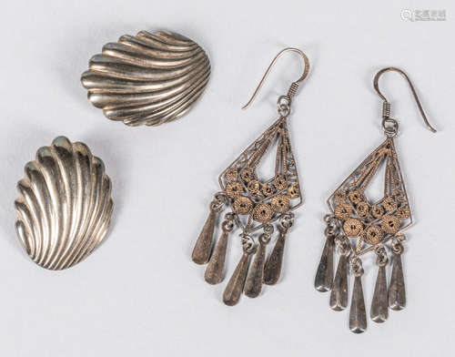 Set Of Sterling Earrings