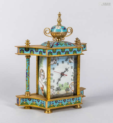 Collectible Cloisonne Desk Clock