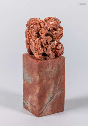 Large Chinese Shoushan Stone Seal