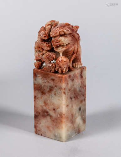 Large Chinese Shoushan Stone Seal