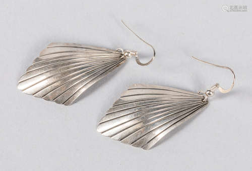 A Pair Of Art Sterling Earrings