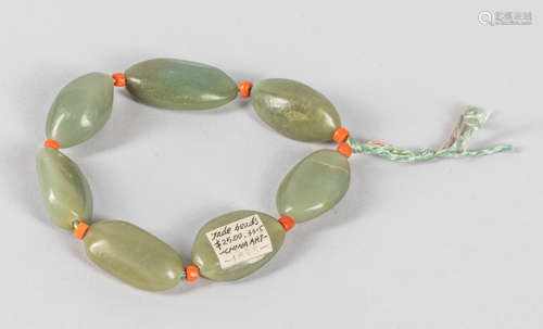 Chinese Antique Jade Prayer Beads