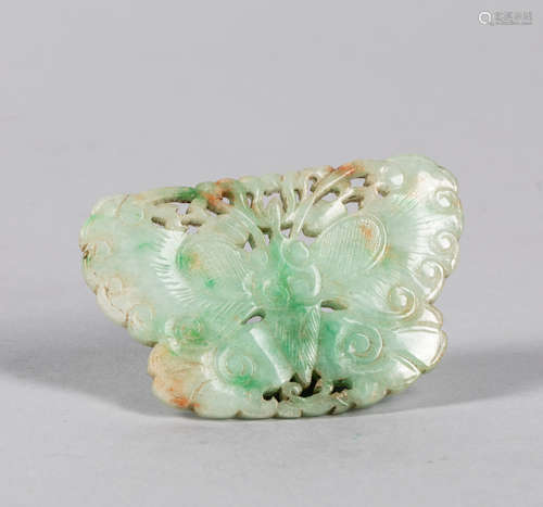 Chinese green color jade carving