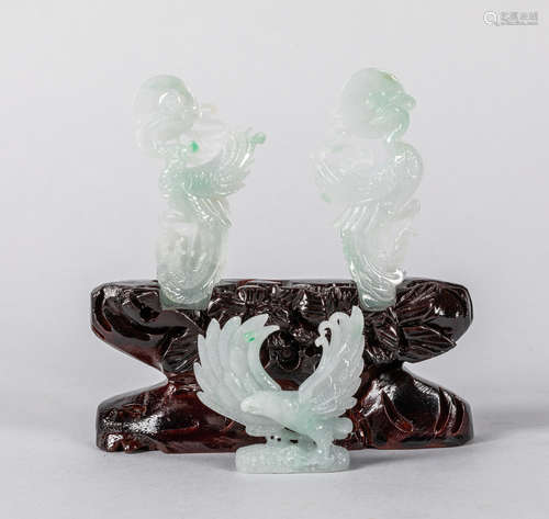 Group of Chinese antique Jadeite Figures