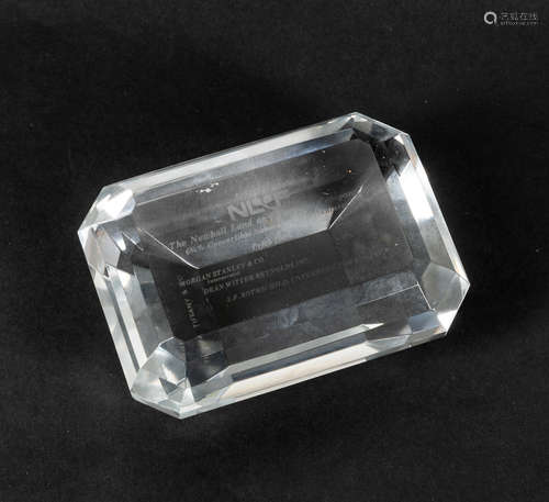 Collectible Tiffany Co. Crystal Paper Weight