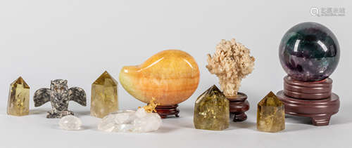 Group of Crystal & Gem Stone Collection