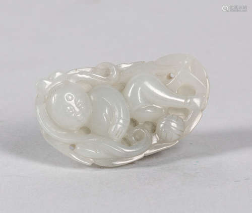 Chinese White Jade Carving