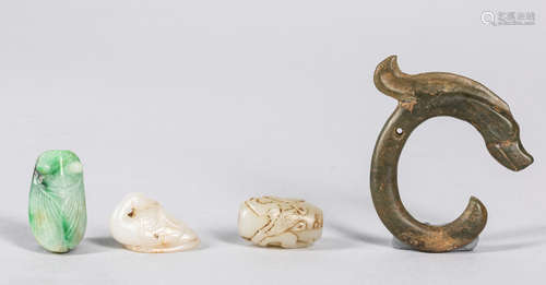 Set Of Chinese Jade Toggles