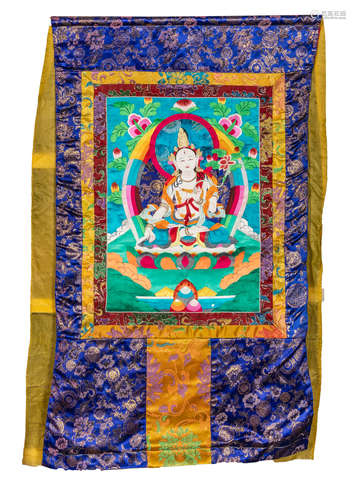 Tibetan Silk Tangka Painting