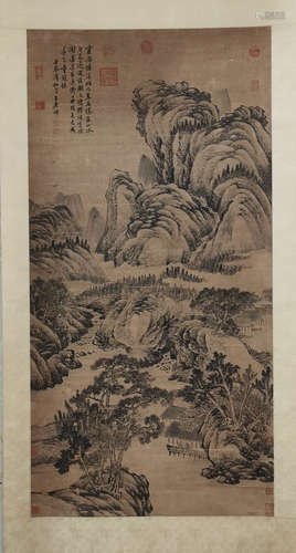 Wang Yuanqi, landscape drawing