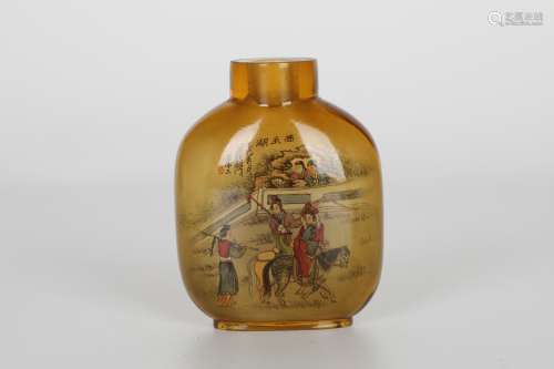 Ye Zhongsan，Coloured glaze inner painting snuff bottle