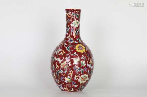Qianlong Pastel Vase
