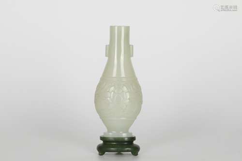 QIANLONG Hetian jade vase