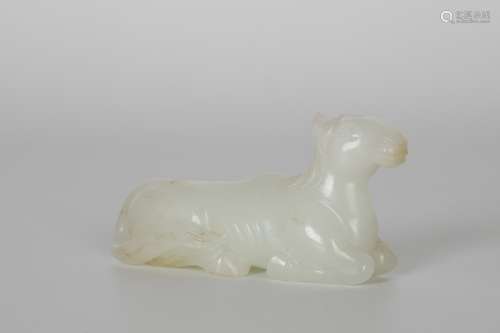 19TH Hetian jade horse