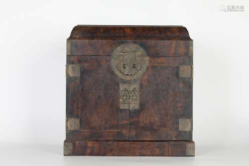 19TH Huanghuali shadow wooden box