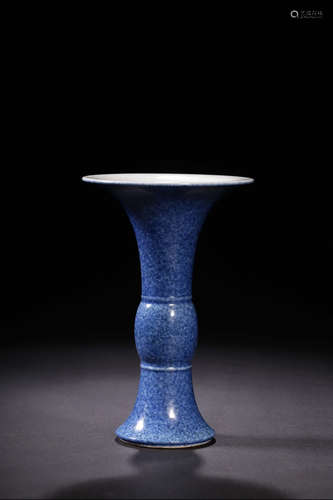 QIANLONG MARK, CHINESE JI-BLUE GLAZED VASE