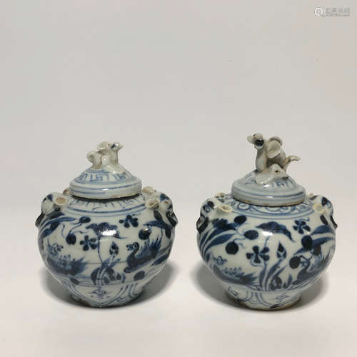 CHINESE BLUE & WHITE JAR