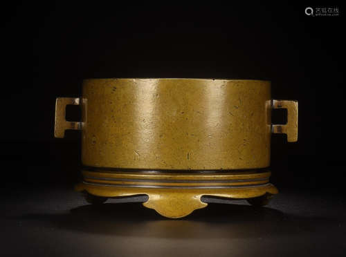 QINSHULV MARK, CHINESE BRONZE CENSER