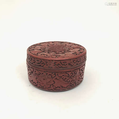 CHINESE CARVED WOOD BRUSH POT