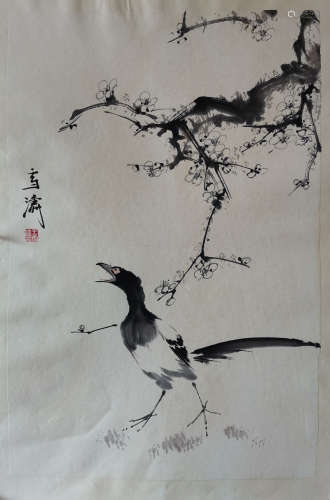 王雪涛 花鸟
镜芯
A Chinese Flower&bird Painting , Wang Xuetao Mark