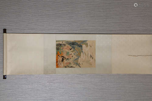 胡也佛 春宫 立轴A Chinese Painting Scroll, Hu Yefo Mark