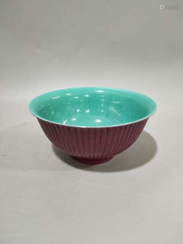 A Chinese Carmine Porcelain Bowl