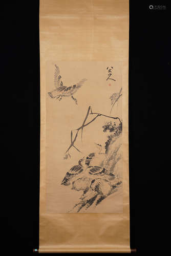 A Chinese Flower&birds Painting, Ba Da Shanren Mark